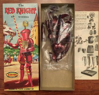 Vintage & Aurora Red Knight of Vienna Model Kit 1957 2