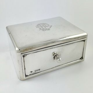 Rare Victorian Sterling Silver Novelty Cigarette Box William Comyns London 1899