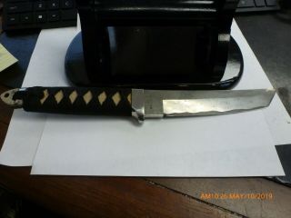 VINTAGE COLD STEEL IMPERIAL TANTO DAMASCUS 1 OF A KIND 0342/1000 WITH STAND 6