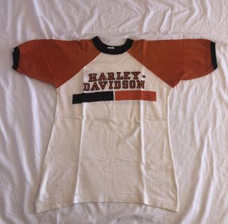 Vintage 60’s Champion Made In The Usa Harley Davidson T - Shirt Size M