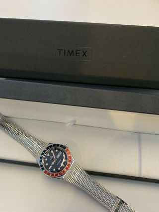 Q Timex Reissue 38mm Stainless Steel Bracelet Watch Tw2t80700 Nib