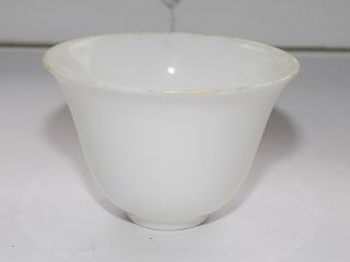 Antique Chinese Fine Porcelain White Glaze Miniature Bowl 5.  85 Cm Diameter