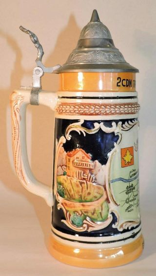 1953 - 1954 RCASC CANADIAN ARMY BEER STEIN 2 CDN TRANSPORT COMPANY OCCU.  GERMANY 5