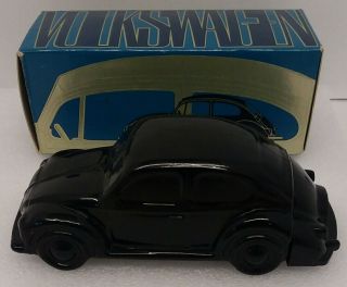 Vintage Avon Glass Bottle Volkswagon Bug/beetle W/wild Country After Shave & Box