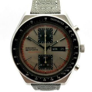 Vintage Seiko Chronograph Automatic 6138 - 0030 5 Sports Speed Timer Kakume Watch