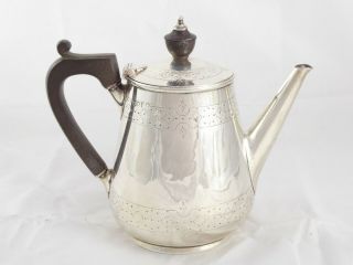 Lovely Antique Victorian Solid Sterling Silver Bachelors Teapot London 1874 225g