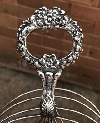 A HEAVY “329.  8 GRAMS” EARLY ANTIQUE GEO IV SOLID SILVER TOAST RACK,  SHEFF 1825. 5