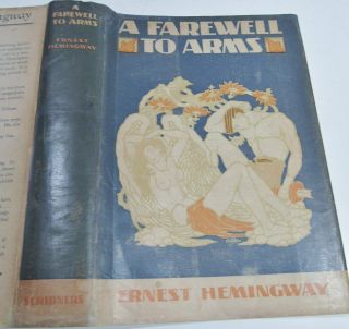 1929/FAREWELL TO ARMS/ERNEST HEMINGWAY/RARE 1st Ed - 1st Issue - 1st STATE DUSTJACKT 10