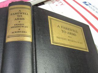 1929/FAREWELL TO ARMS/ERNEST HEMINGWAY/RARE 1st Ed - 1st Issue - 1st STATE DUSTJACKT 5