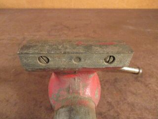 Wilton tool Corp No.  4 red Vise 840 vintage Knife blade making blacksmith 4 inch 10