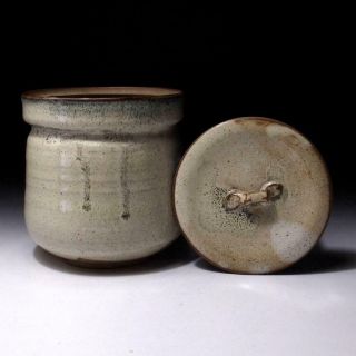 Xc8: Vintage Japanese Pottery Tea Ceremony Mizusashi,  Water Container,  Seto Ware
