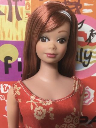 (RESERVED) Vintage Barbie Friend Midge Titian Long Hair Side Part Doll ByApril 2