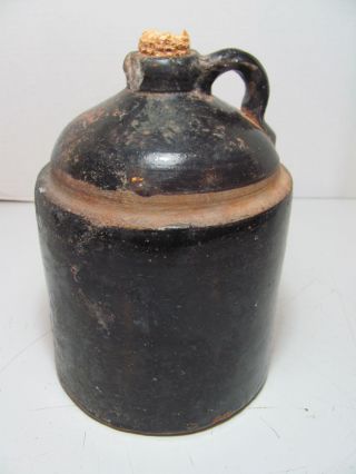 Antique Whiskey Jug With Corn Cob Stopper