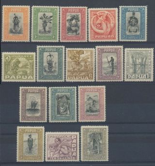Papua 1932 Pictorial Set ½d - £1 Mnh Rare