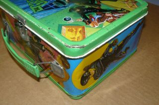 Oringal Vintage 1967 Greenway Green Hornet Metal Lunch Box Lunchbox 7