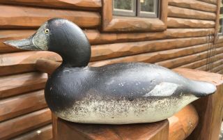 Vintage Mason Challenge Grade Bluebill Hen Duck Decoy Paint