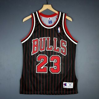 100 Authentic Michael Jordan Vintage Champion 95 96 Bulls Jersey Size 40 S M