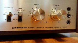PIONEER CT - F6262 VINTAGE CASSETTE DECK GREAT Made in Japan 1970s 3