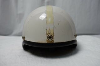 VINTAGE BELL TOPTEX 1960 ' S MOTORCYCLE HALF SHELL DOME RIDING HELMET SZ - 7 1/4 2