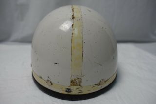 VINTAGE BELL TOPTEX 1960 ' S MOTORCYCLE HALF SHELL DOME RIDING HELMET SZ - 7 1/4 4