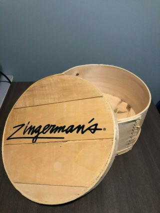 Round Wooden Cheese Box Pine Wood Decorative Box Zingerman 
