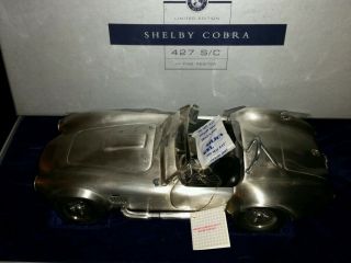 Franklin Carroll Shelby Cobra 427 S/c Fine Pewter Le 1000 1:12 Rare