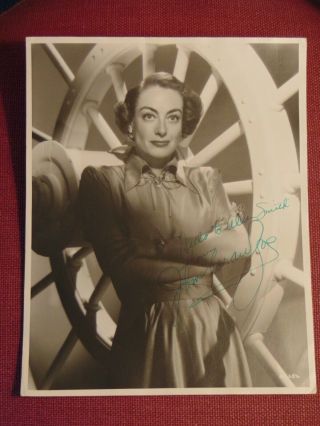 Vintage Joan Crawford 1951 Autographed Large Oversize Gallery Photo