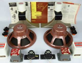 Complete Vintage Electro Voice Speaker Kit Sp12b - T25a - T35b - X36 - X8 16 Ohm