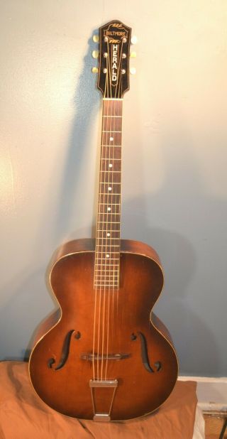 Vintage Harmony Biltmore Herald Archtop Guitar 1930 