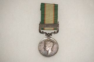 Kings India General Service Medal W/ Nw Frontier 37 - 39 Clasp British Medal Wwii