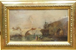 Fien 19th Century Venice Landscape Antique Painting Francesco GUARDI (1712 - 1793) 2