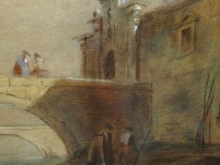 Fien 19th Century Venice Landscape Antique Painting Francesco GUARDI (1712 - 1793) 8