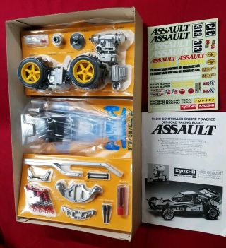 Kyosho Assault Circuit 1000 Nitro RC Car KIT UNBUILT OLD STOCK RARE 1986 3