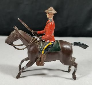 Britains Ltd Prop.  Canadian Mountie Mounted Police Lead Toy Soldier On Horse