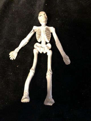 Vintage 1960s Skeleton Bendable Rubber Figure From Brago Hong Kong - Rare