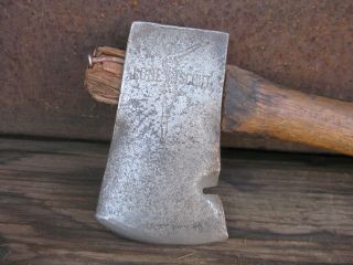 Vintage Embossed Extremely Rare Lone Scouts Axe Hatchet.