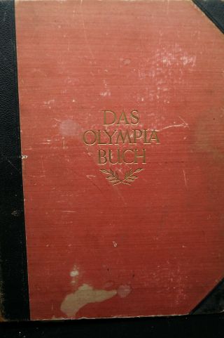 Ww2 German Das Olympia Berlin Olympics Book Black White Photo 
