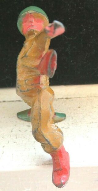 Vintage Manoil Lead Toy Soldier Throwing Hand Grenade M - 201 3