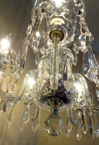 RARE VINTAGE WATERFORD CRYSTAL DUNMORE 5 ARM CHANDELIER MADE IN IRELAND 2