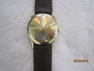 Lord Elgin Chevron - Direct Read/jump Hour Wrist Watch Ca.  1950 