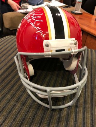Steve Bartowski Signed Vintage Full Size Helmet,  Atlanta Falcons 3