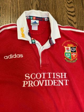 RARE VINTAGE Adidas British Lions 1997 Rugby Shirt Jersey Size XL Short Sleeve 5