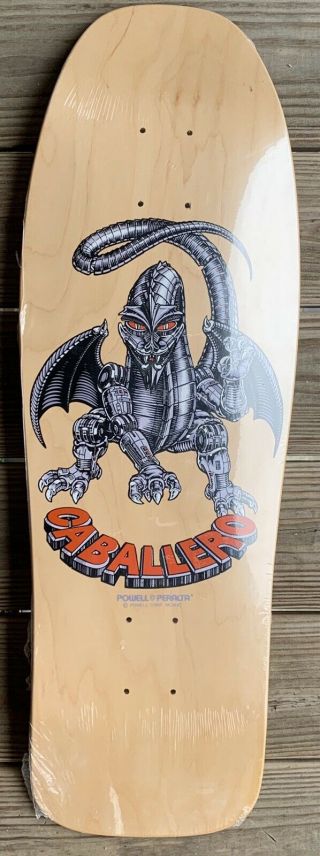 1990 Nos Powell Peralta Caballero Mechanical Dragon Skateboard Deck