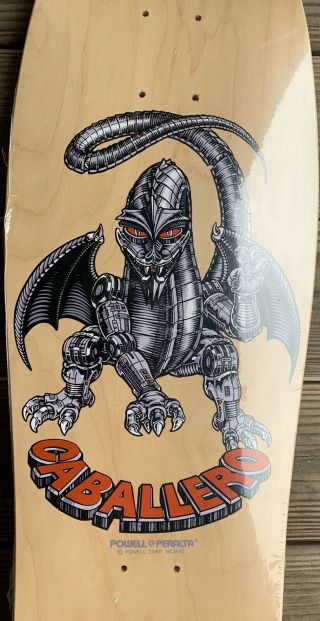 1990 NOS Powell Peralta Caballero Mechanical Dragon Skateboard Deck 2