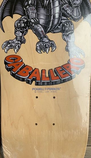 1990 NOS Powell Peralta Caballero Mechanical Dragon Skateboard Deck 3