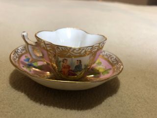 Vintage Tiny Tea Cup And Saucer - Occupied Japan - Hokutosha