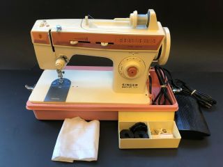 Vintage Singer Merritt Model 2404 Portable Sewing Machine 29 Fashion Disks Cams 2