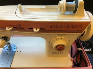 Vintage Singer Merritt Model 2404 Portable Sewing Machine 29 Fashion Disks Cams 7