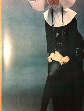 Girl With Nun’s Habit Vintage Poster 1970’s Sexy Woman Nun Half Leg Out 4