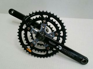 Rare Vintage Tioga Revolver Mtb Triple Crankset Shimano Sg Black 175mm Japan